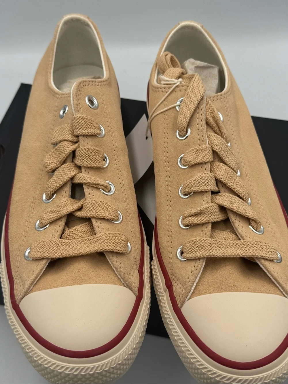 Converse CTAS Ox Suede Coastal Dune Natural Ivory Sneakers Women’s 10 NIB - Picture 7 of 10